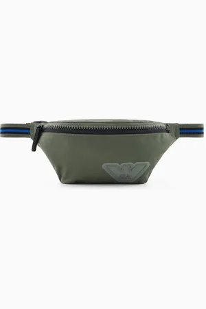 Emporio Armani Nylon belt bag with rubberised logo