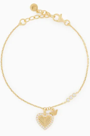 Emporio Armani Gold-Tone Sterling Silver Station Bracelet