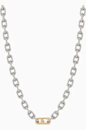 Emporio Armani Two-Tone Stainless Steel Chain Necklace