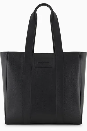 Emporio Armani Tumbled leather shopper bag