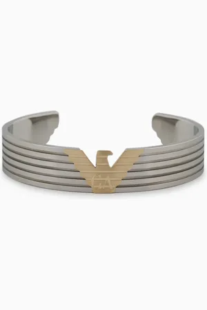 Emporio Armani Two-Tone Stainless Steel Cuff Bracelet