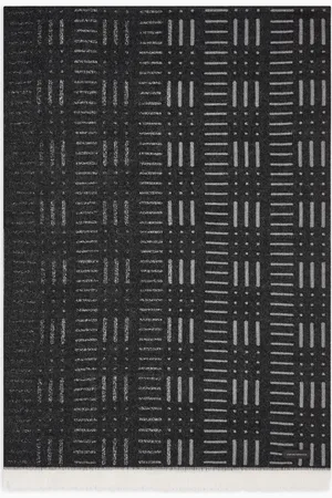 Emporio Armani Wool scarf with geometric jacquard motif