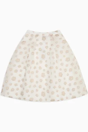 Emporio Armani Floral fil coupé skirt