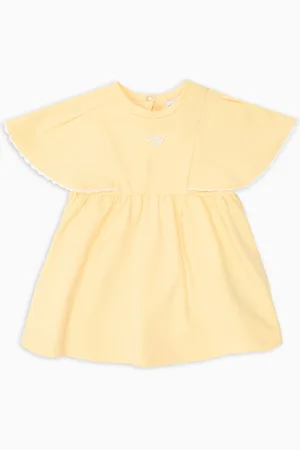 Emporio Armani Interlock jersey dress with cap sleeves