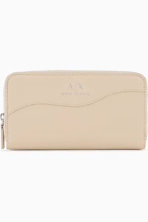 Armani Exchange Zip around wallet with shaped stitching