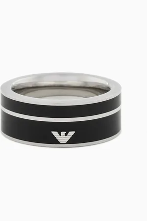 Emporio Armani Bague en acier inoxydable pour homme