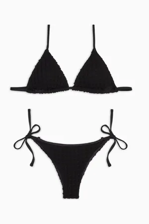 Emporio Armani Crochet Lycra padded triangle bikini