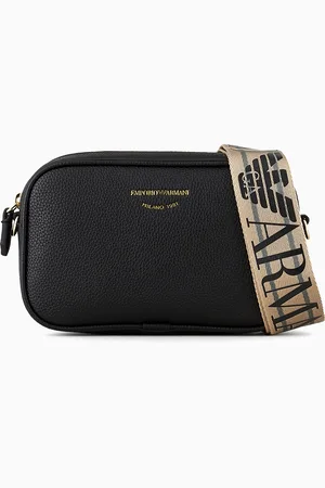 Emporio Armani Deer-print camera case with shoulder strap