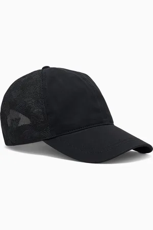 Emporio Armani Baseball cap with mesh back with all-over eagle embroidery
