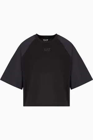 EA7 Contemporary Sport cotton-jersey crew-neck T-shirt