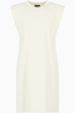 EA7 Graphic Series stretch cotton short dress