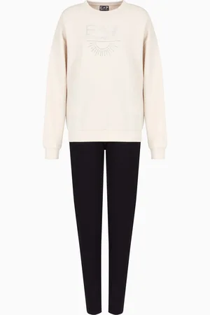 EA7 Stretch cotton and modal blend tracksuit