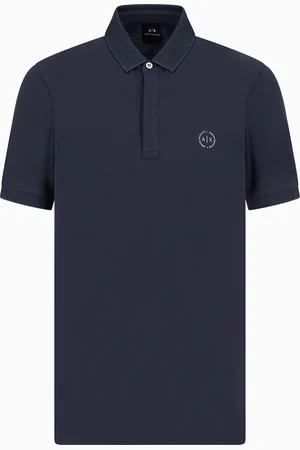 Armani Exchange Slim fit stretch cotton polo with logo