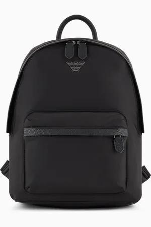 Emporio Armani ASV recycled nylon backpack with eagle plaque