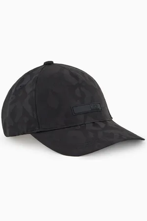 EA7 Logo Series cotton baseball cap