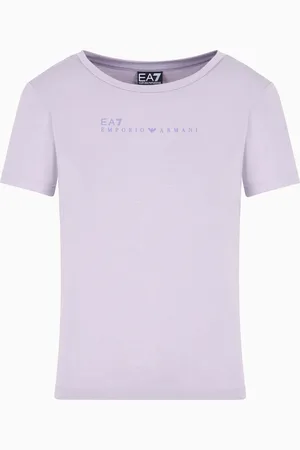 EA7 Dynamic Athlete crew-neck T-shirt in Natural VENTUS7 technical fabric