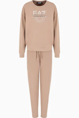 EA7 Stretch cotton and modal blend tracksuit