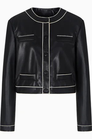 Emporio Armani Semi-aniline lambskin nappa leather jacket