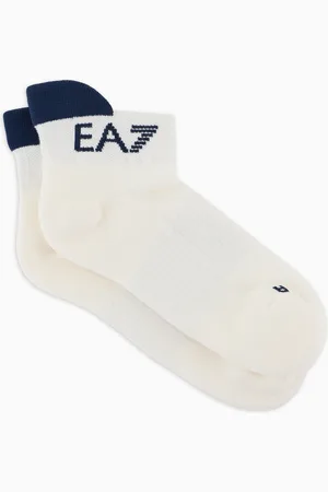 EA7 Tennis Pro cotton-blend ankle socks