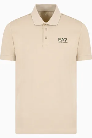 EA7 Core Identity stretch-cotton polo shirt