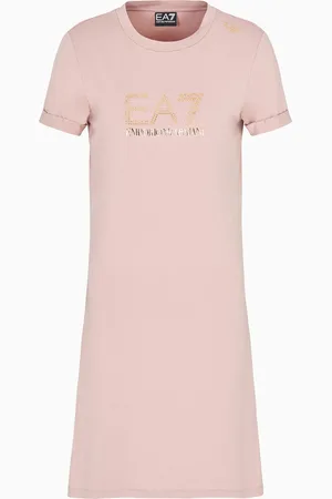 EA7 Evolution stretch-cotton and modal-blend jersey dress