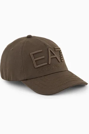 EA7 Logo Series cotton baseball cap