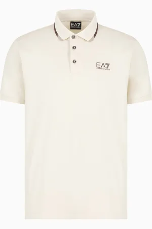 EA7 Summer Block cotton jersey polo shirt