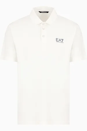 EA7 Tennis Club stretch-cotton jersey polo shirt