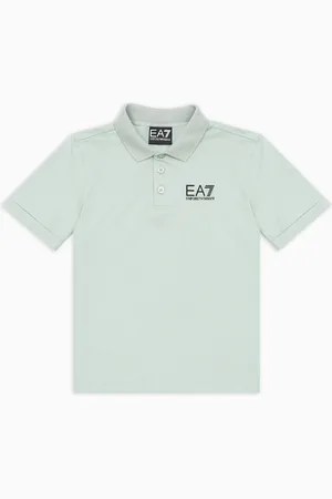 EA7 Core Identity Boy cotton polo shirt