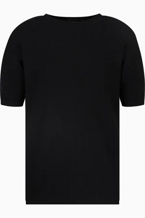 Giorgio Armani Chevron virgin wool, crew-neck jumper