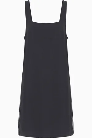 EA7 Logo Series stretch-modal-blend interlock dress