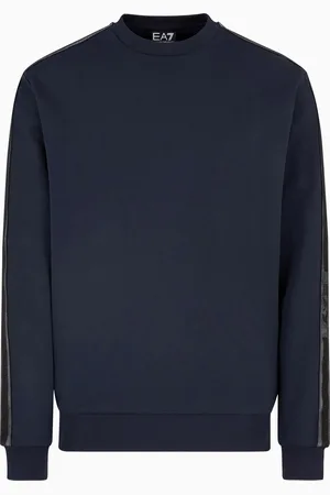 EA7 Logo Series cotton-jersey crew-neck sweatshirt