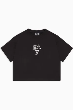 EA7 Visibility Girl cotton crew-neck T-shirt