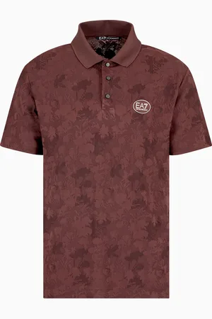 EA7 Golf Pro jacquard jersey polo shirt