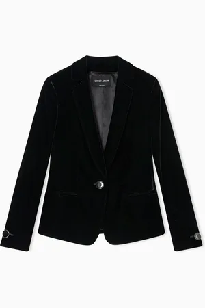Giorgio Armani Single-breasted jacket in stretch velvet