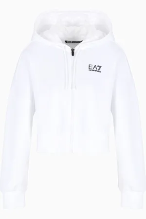 EA7 Tennis Pro lux stretch interlock hooded sweatshirt