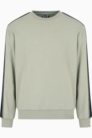 EA7 Logo Series cotton-jersey crew-neck sweatshirt