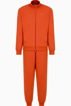 EA7 Visibility cotton full-zip tracksuit
