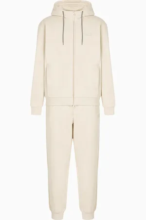 EA7 Visibility cotton-blend jersey-fleece tracksuit
