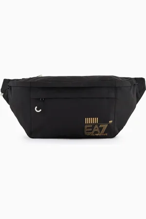 EA7 Recycled-fabric large belt bag