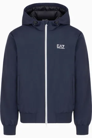 EA7 Core Identity hooded bomber in technical fabric