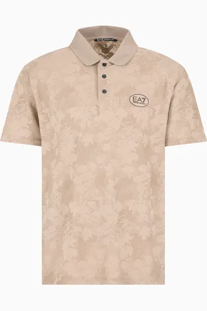 EA7 Golf Pro jacquard jersey polo shirt