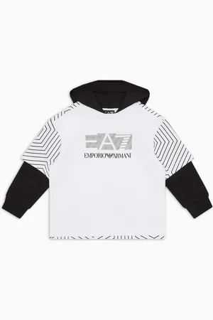 EA7 Cotton hooded Visibility sweatshirt
