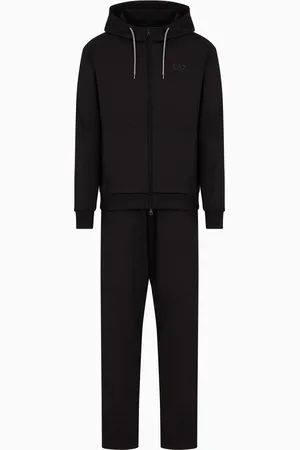 EA7 Visibility cotton tracksuit with hood