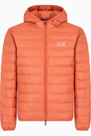 EA7 Core Identity packable down jacket with hood