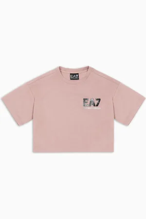 EA7 Iridescent Girl cotton jersey T-shirt