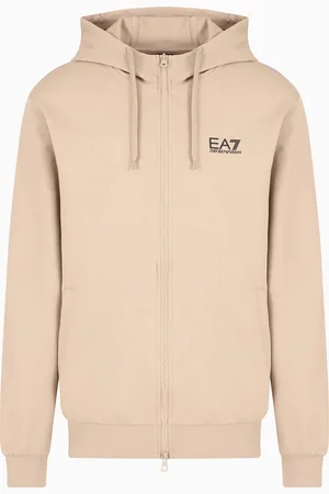 EA7 Core Identity cotton hooded sweatshirt