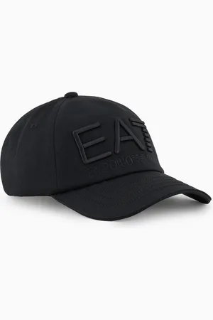 EA7 Logo Series cotton baseball cap