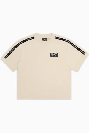 EA7 Logo Series Boy cotton T-shirt