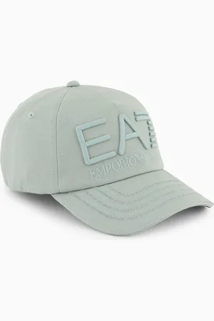 EA7 Logo Series cotton baseball cap